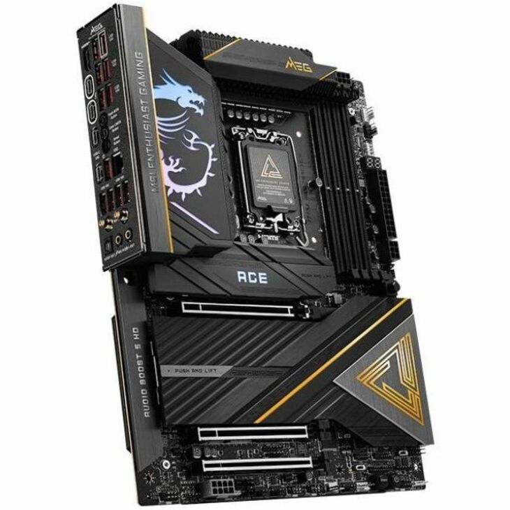 MSI MEG Z890 ACE ATX Motherboard LGA 1851 for Intel Core Ultra series 2 CPU with DDR5 RAM supports