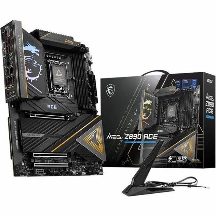 MSI MEG Z890 ACE ATX Motherboard LGA 1851 for Intel Core Ultra series 2 CPU with DDR5 RAM supports