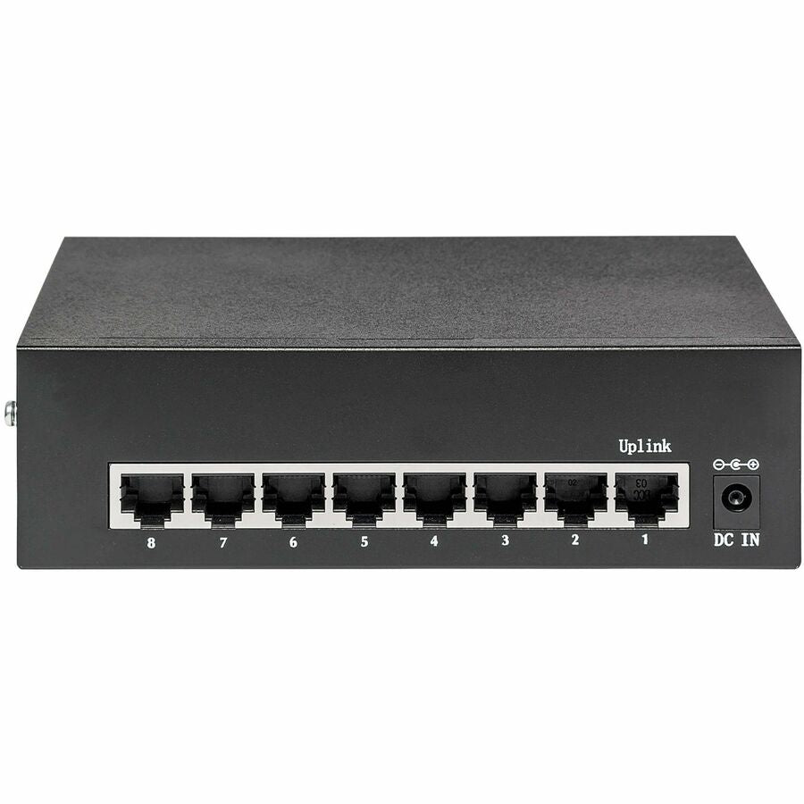 Eaton Tripp Lite Series 8-Port 10/100/1000 Mbps Desktop Gigabit Ethernet Unmanaged Switch with PoE+, 60W, Metal Enclosure