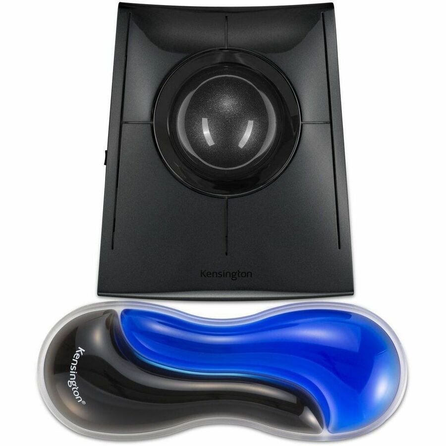 Kensington Slim Duo Gel Mouse/Trackball Wrist Rest - Blue