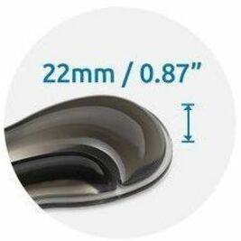 Kensington Slim Duo Gel Mouse/Trackball Wrist Rest - Gray