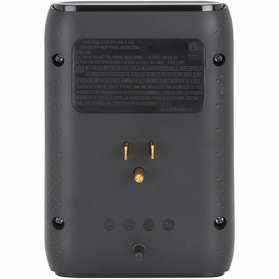 Eaton Tripp Lite Series Protect It! 6-Outlet Surge Protector - 5-15R Outlets, USB-C and USB-A Ports, 5-15P Direct Plug-In, 1080 Joules, Black