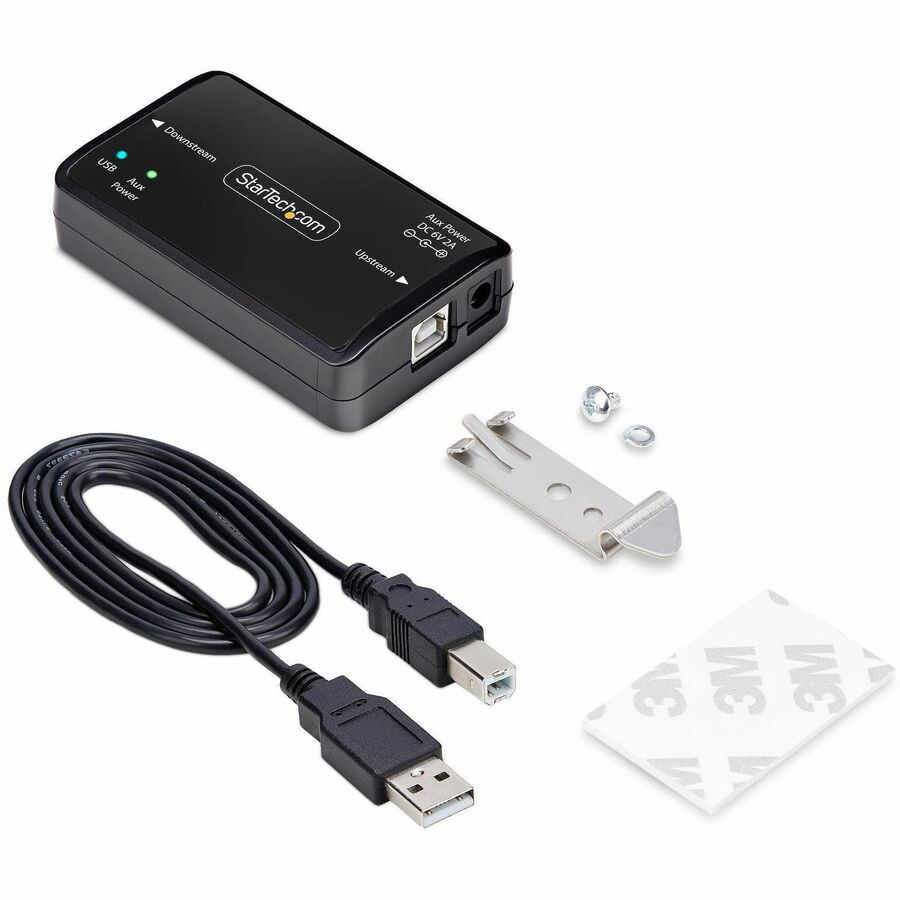 StarTech.com USB Galvanic Isolator Up To 6KV, Electrical Noise Isolator, IP40, DIN Rail Mount, Isolated Power Filter, USB 2.0 (12Mbps)/TAA