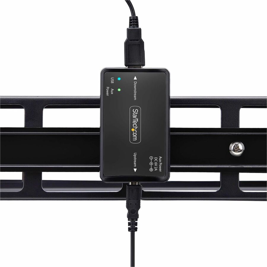 StarTech.com USB Galvanic Isolator Up To 6KV, Electrical Noise Isolator, IP40, DIN Rail Mount, Isolated Power Filter, USB 2.0 (12Mbps)/TAA