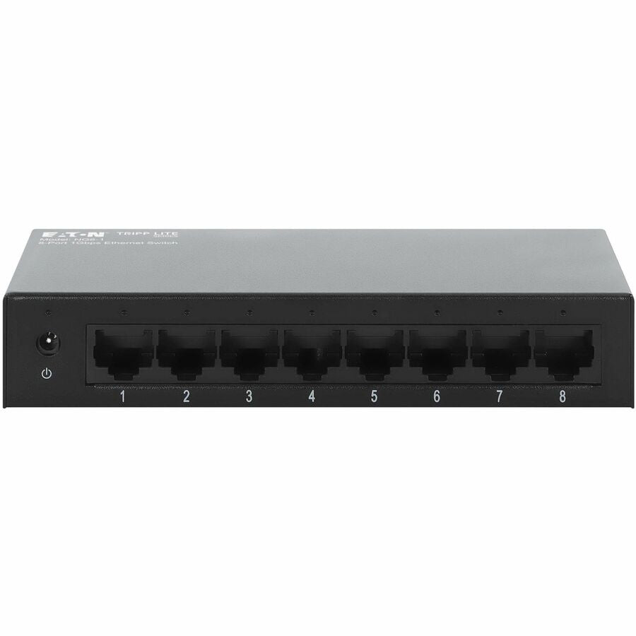 Eaton Tripp Lite Series 8-Port 10/100/1000 Mbps Desktop Gigabit Ethernet Unmanaged Switch, Metal Enclosure
