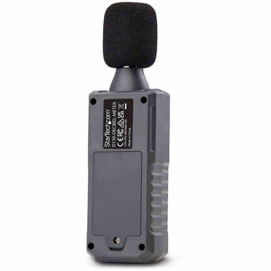 StarTech.com Handheld Digital Sound Meter w/Large LCD, Noise/Decibel Level Reader for Server Rooms/Offices, Audio Monitor, 30-130dBA Range