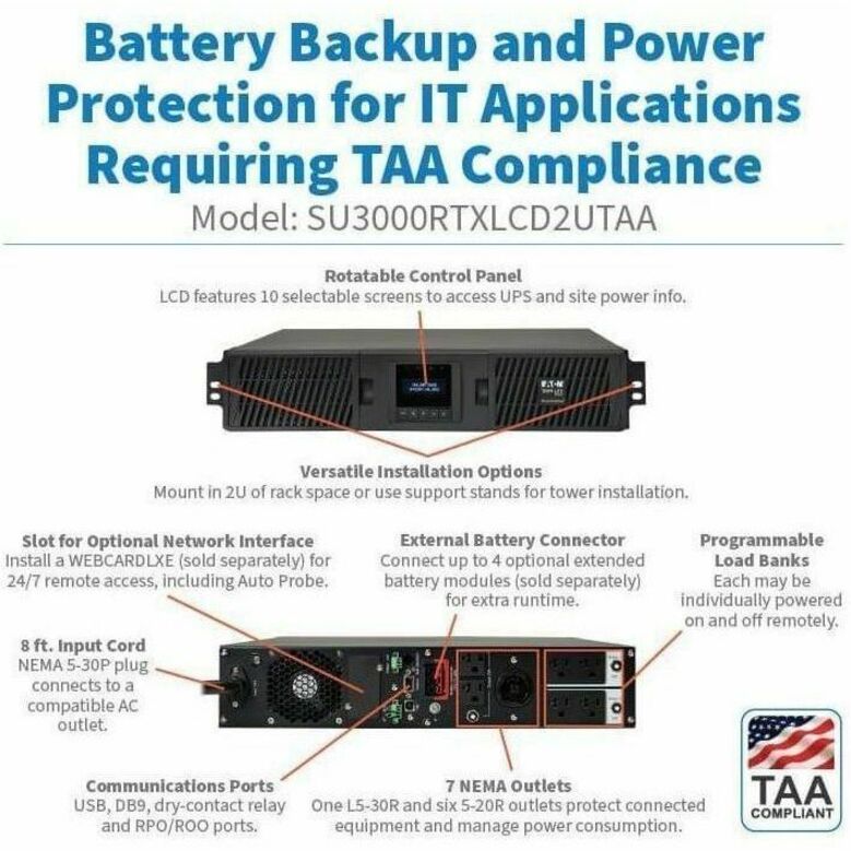 UPS SMART ONLINE 3000VA 2700W