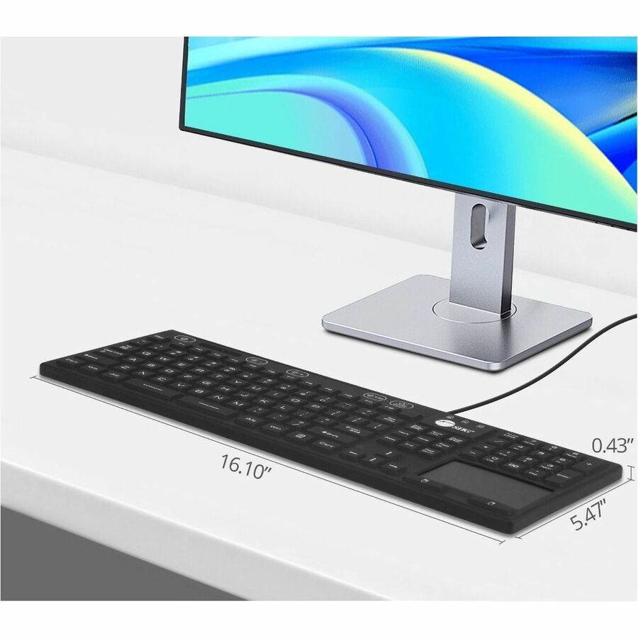 SIIG Industrial/Medical Washable & Dustproof Keyboard w/ Touchpad
