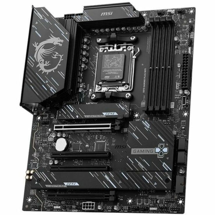 MSI X870 GAMING PLUS WIFI Gaming Desktop Motherboard - AMD X870 Chipset - Socket AM5 - ATX