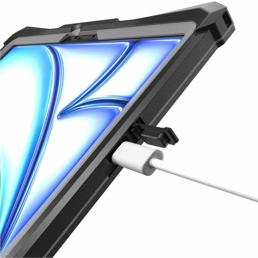 The Joy Factory aXtion Slim MH Rugged Carrying Case for 11" Apple iPad Air 11 (2024) Tablet - Clear Black