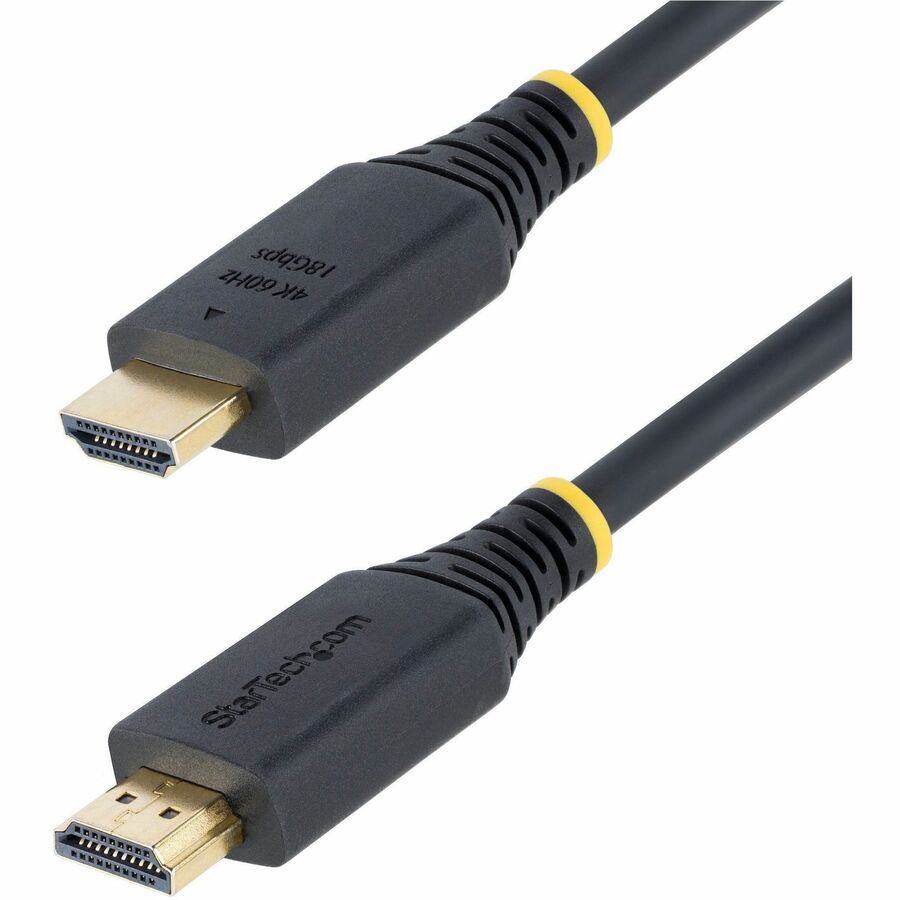 StarTech.com 1ft (30cm) High Speed HDMI Cable, 4K 60Hz/1440p 144Hz, 18Gbps, UHD HDMI 2.0 Cord, TPE Jacket
