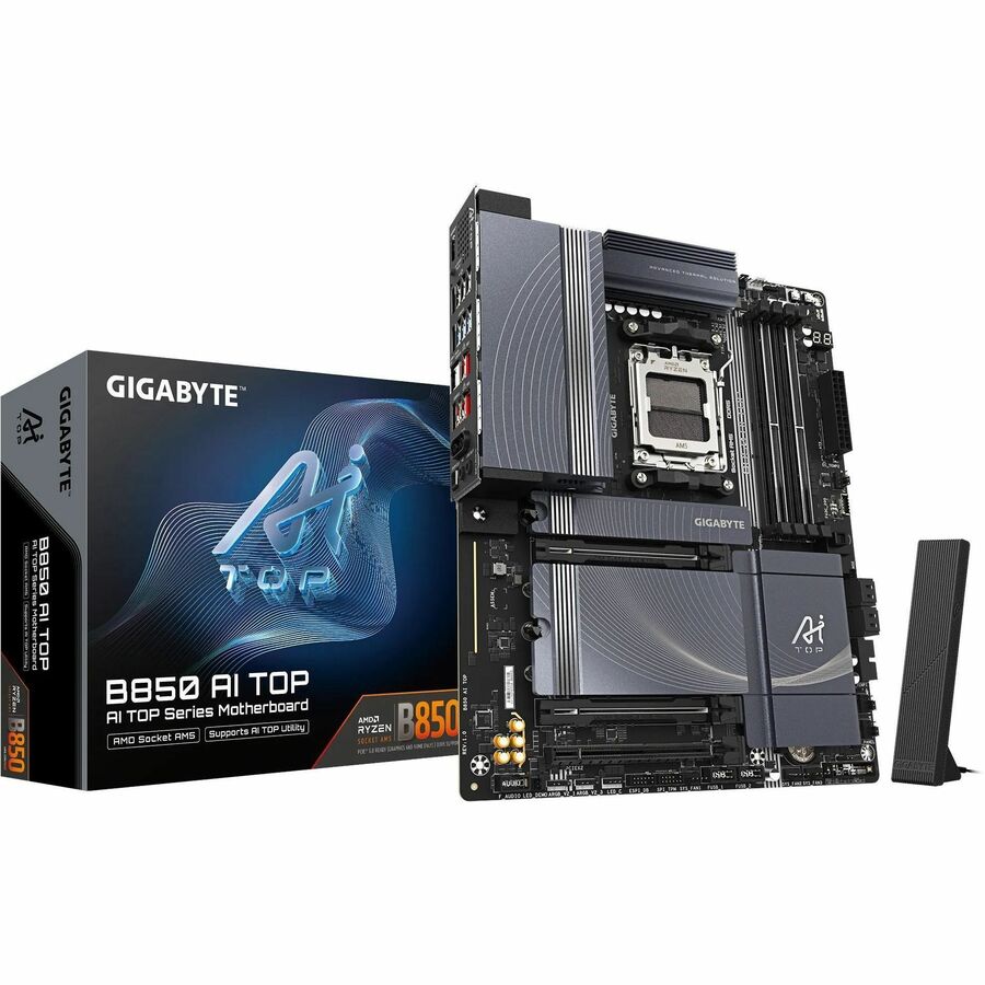 Gigabyte Ultra Durable B850 AI TOP Gaming Desktop Motherboard - AMD B850 Chipset - Socket AM5 - ATX