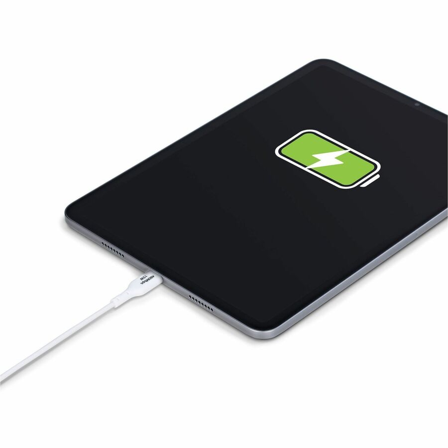 StarTech.com 3ft (91cm) USB-A to USB-C Charging Cable, Charge & Sync, 3A, USB 2.0, TPE Jacket - White USB Charging Cord