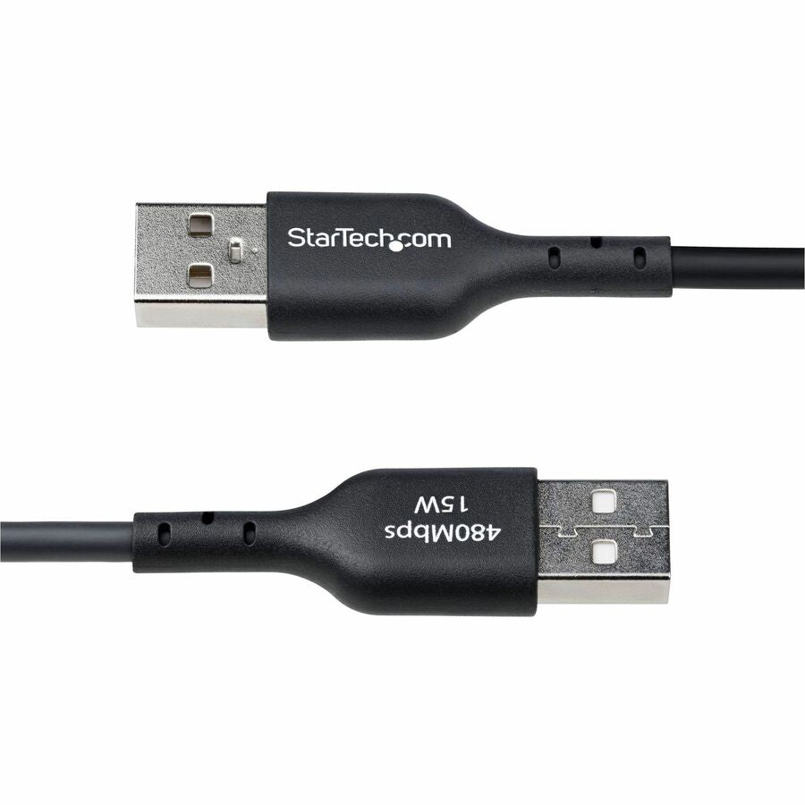 StarTech.com 6ft (1.8m) USB-A to USB-C Charging Cable, Charge & Sync, 3A, USB 2.0, TPE Jacket - Black USB Charging Cord