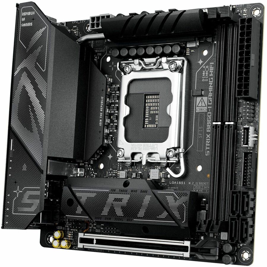 Asus ROG Strix B860-I GAMING WIFI Gaming Desktop Motherboard - Intel B860 Chipset - Socket LGA-1851 - Mini ITX
