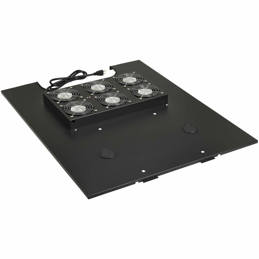 Eaton Tripp Lite Series SmartRack Roof-Mounted Fan Panel for Wide Rack Enclosure Cabinets - 6 120V Fans, 630 CFM, 5-15P Plug