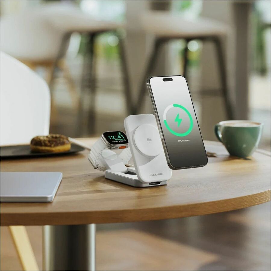 Alogic Flip 2-in-1 Qi2 Fast Wireless Charging Stand