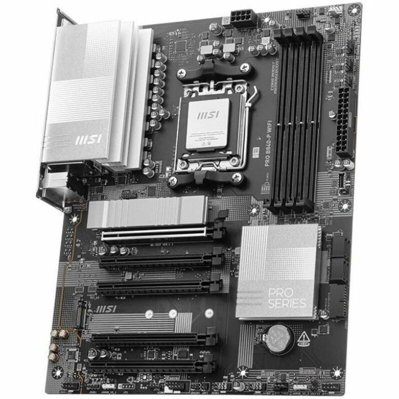 MSI Pro B840-P WIFI Gaming Desktop Motherboard - AMD B840 Chipset - Socket AM5 - ATX
