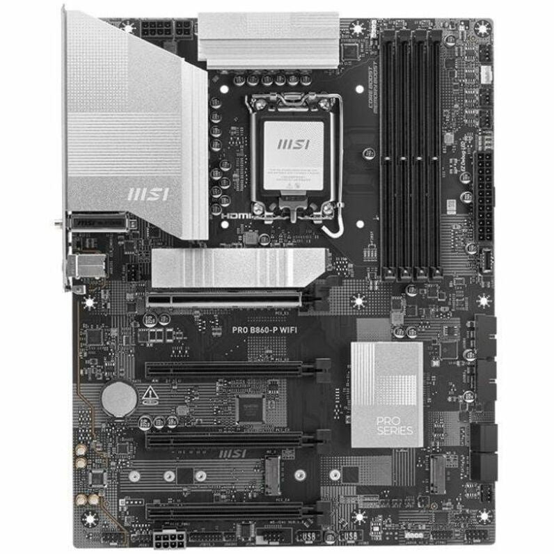 MSI Pro PRO B860-P WIFI Gaming Desktop Motherboard - Intel B860 Chipset - Socket LGA-1851 - ATX