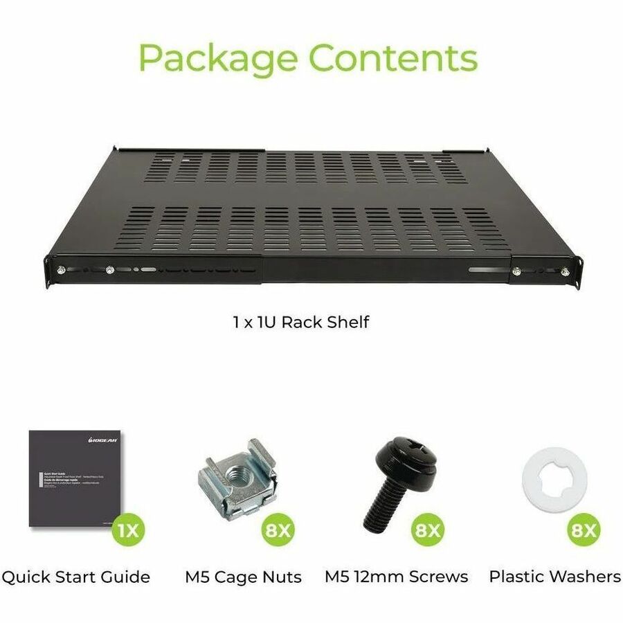 Adjustable Depth Fixed Shelf