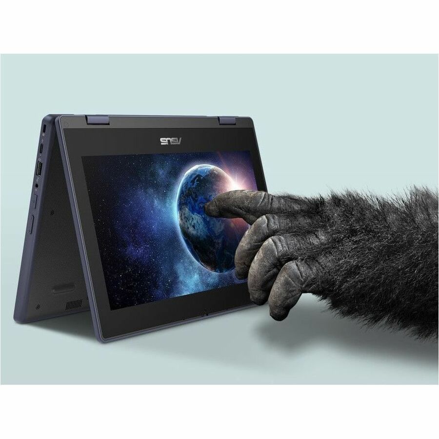 Asus BR1104F BR1104FTA-YS14T 11.6" Touchscreen Rugged Convertible 2 in 1 Notebook - HD - Intel N-Series N150 - 4 GB - 128 GB SSD - Mineral Gray