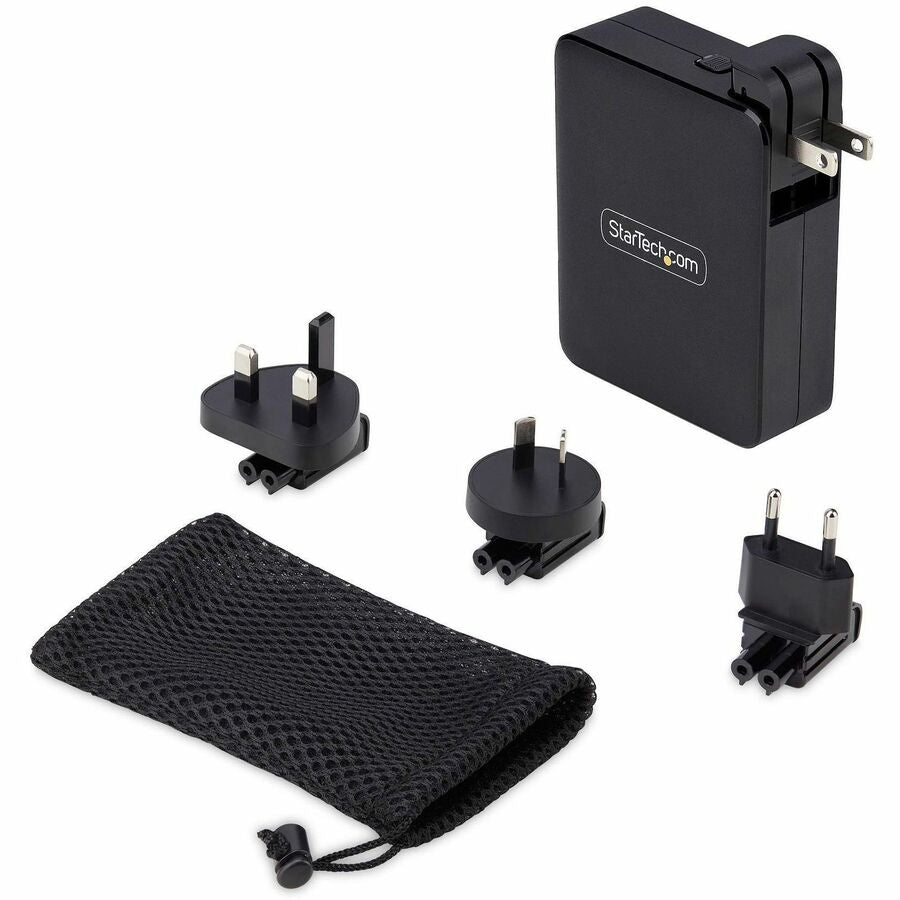 StarTech.com 140W USB-C Wall Charger, 3x USB-C/1x USB-A, PD 3.1 International GaN Power Adapter for MacBook Pro/Max/Dell XPS/Inspiron