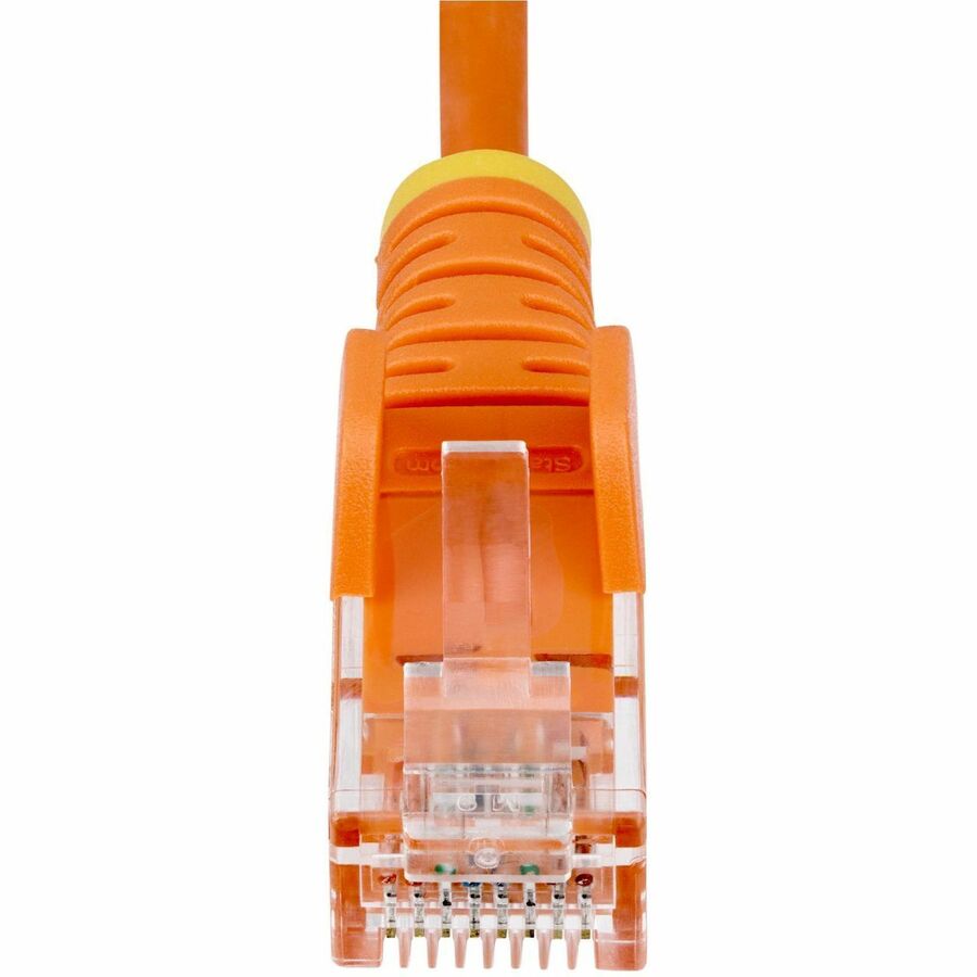 StarTech.com 6ft Orange Slim CAT6 Ethernet Cable, Slim Snagless RJ45, UTP, LSZH, 28AWG Bare Copper, Slim Network Patch Cord, Fluke Tested