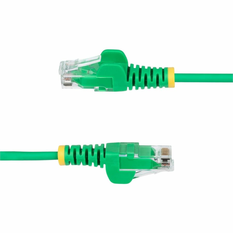 StarTech.com 3ft Green Slim CAT6 Ethernet Cable, Slim Snagless RJ45, UTP, LSZH, 28AWG Bare Copper, Slim Network Patch Cord, Fluke Tested
