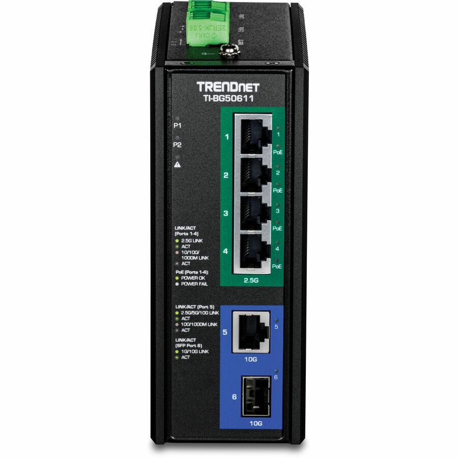 6-PORT INDUSTRIAL 2.5G POE