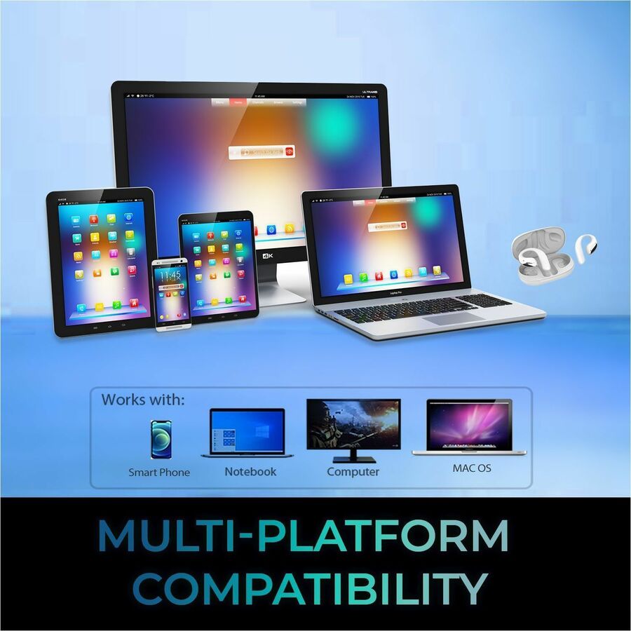 Open Earbuds w/Touch Screen