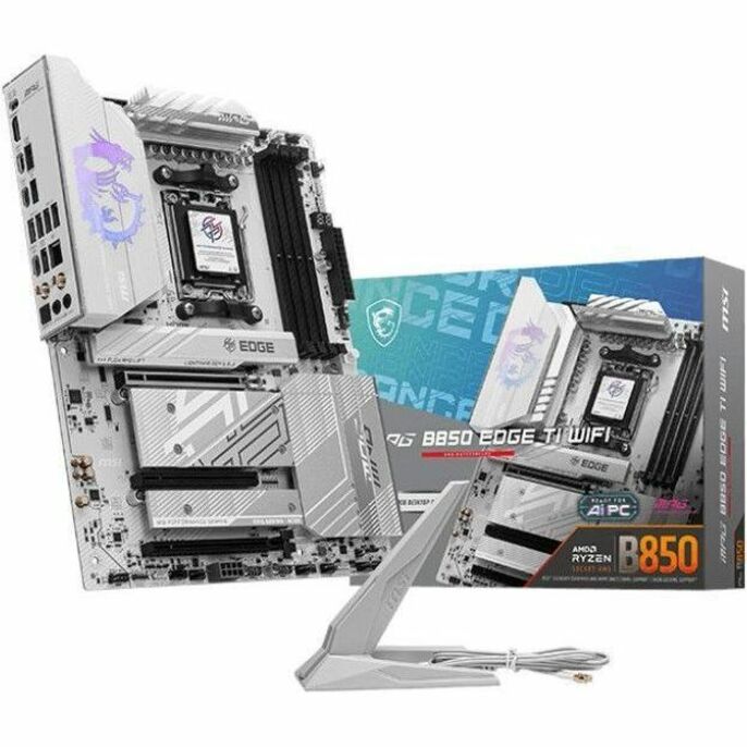MSI MPG B850 EDGE TI WIFI Gaming Desktop Motherboard - AMD B850 Chipset - Socket AM5 - ATX