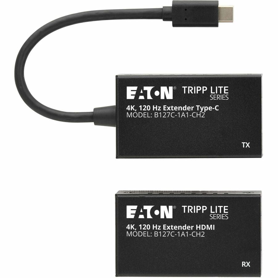 Eaton Tripp Lite Series USB-C to HDMI over Cat6 Extender Kit, Transmitter/Receiver, 4K 120 Hz, HDR10, Up to 82 ft. (25 m)