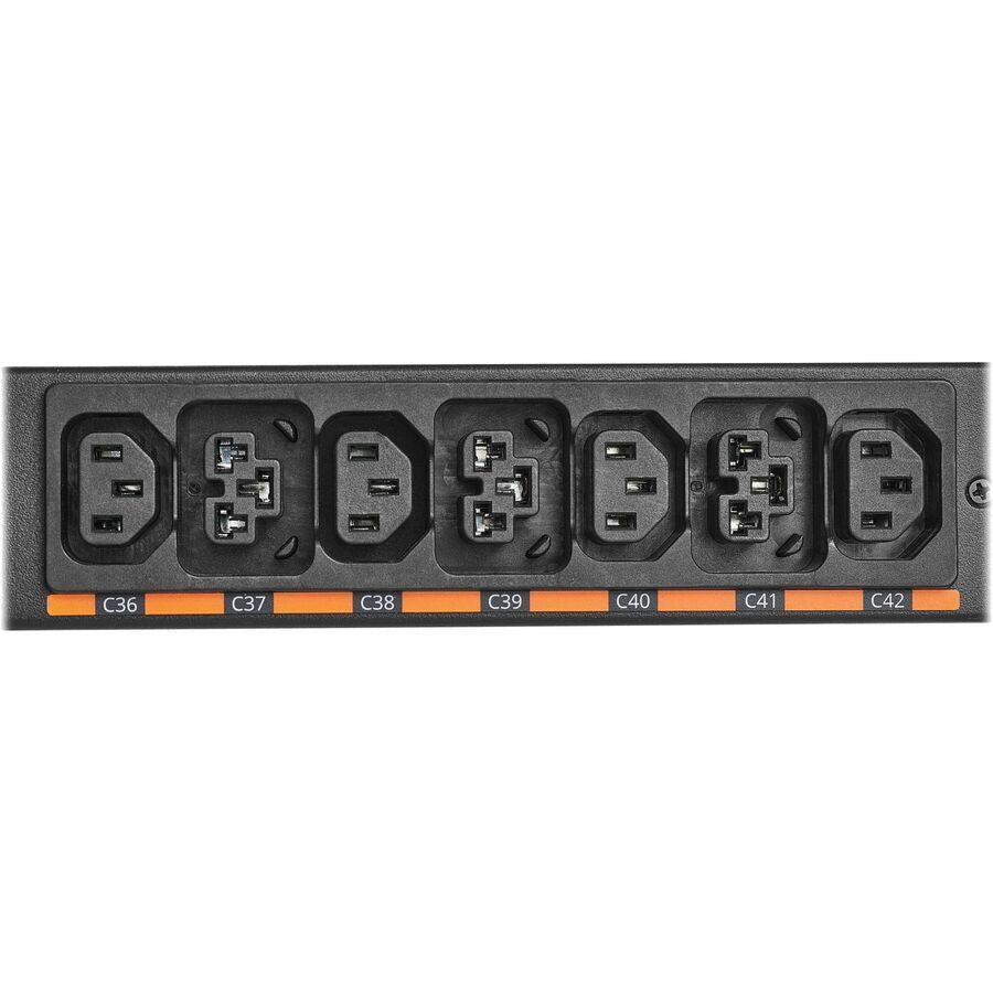 Eaton Universal-Input Metered PDU G4, 208V and 415/240V, 42 Outlets, Input Cable Sold Separately, 72-Inch 0U Vertical