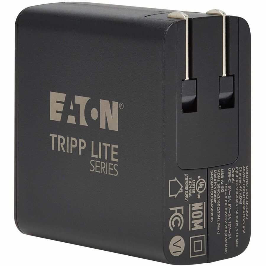 Eaton Tripp Lite Series Travel-Sized USB-C Dock and Charger - 4K HDMI, USB 3.2 Gen 1, 45W PD Charging