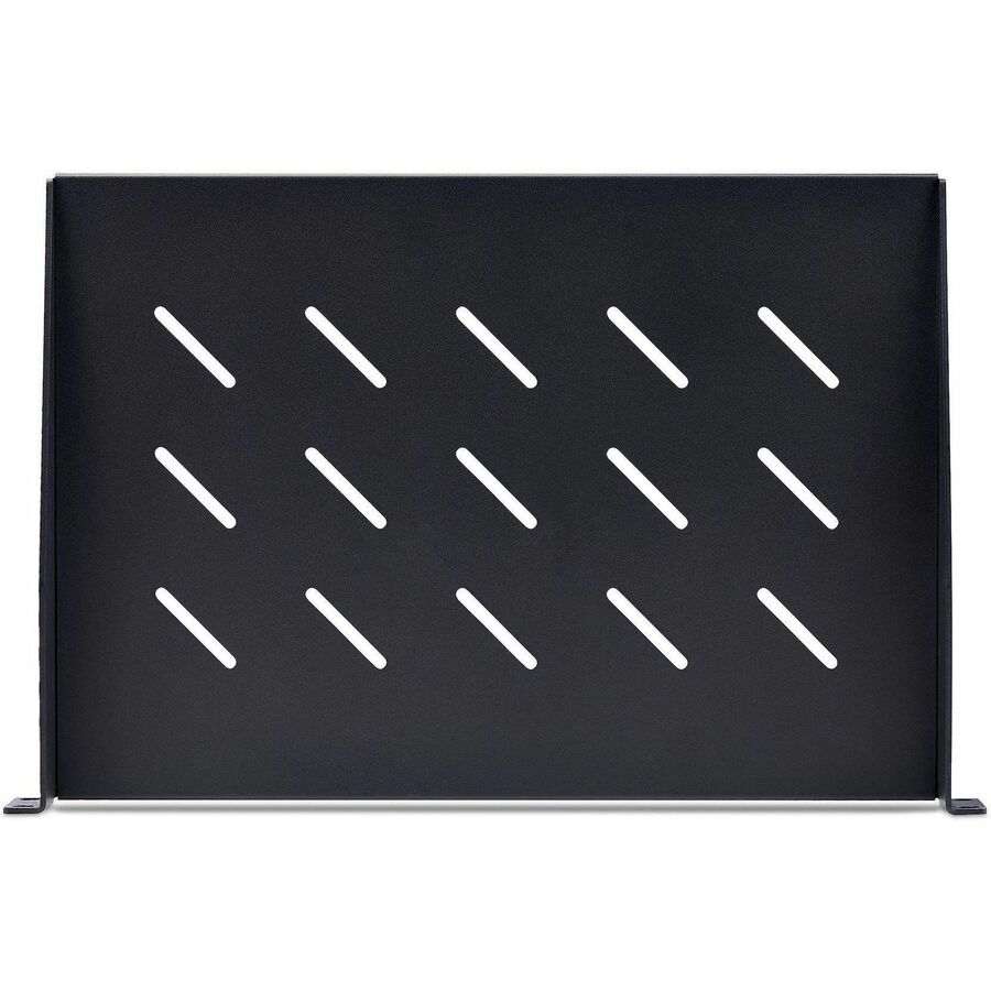 StarTech.com 1U Vented Server Rack Shelf, 12in (31.5cm) Mounting Depth, Cantilever Tray, 25lb (11.3kg) Capacity, Includes Cage Nuts/Screws