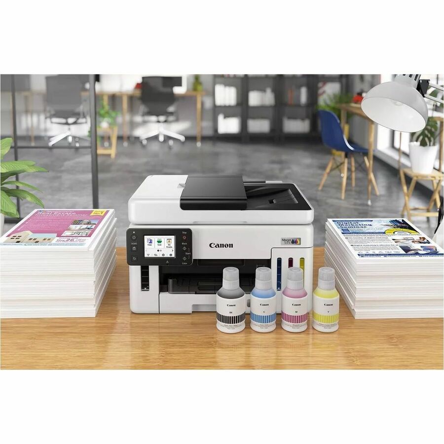 Canon GX6120 Wired & Wireless MegaTank Inkjet Multifunction Printer - Color