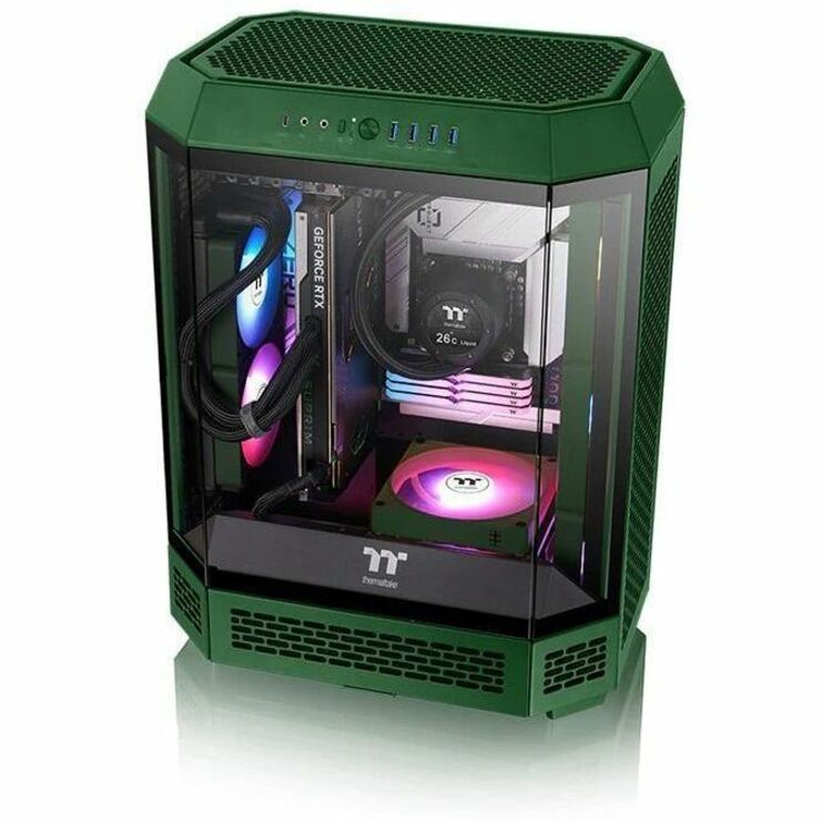 Thermaltake CT120 EX ARGB Sync PC Cooling Fan Racing Green (3-Fan Pack)