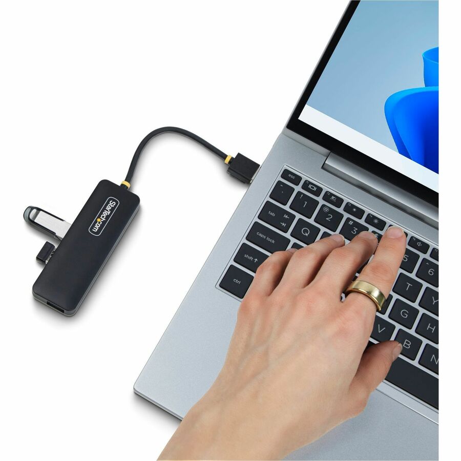 StarTech.com StarTech.com 4-Port USB-A Hub, 5Gbps, Bus Powered, Small Travel Mini USB Hub, Multi-Port USB 3.0 Splitter, Portable USB Hub