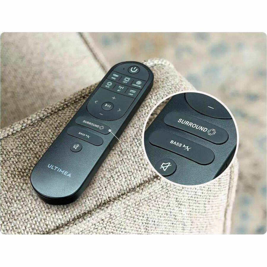 ULTIMEA Poseidon U2520 5.1 Bluetooth Sound Bar Speaker - 410 W RMS - Black