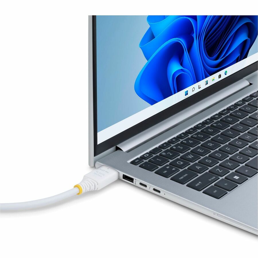 StarTech.com 10ft (3m) Premium Certified High Speed HDMI Cable, 4K 60Hz/1440p 144Hz, 18Gbps, UHD HDMI 2.0 Cord, TPE Jacket, White