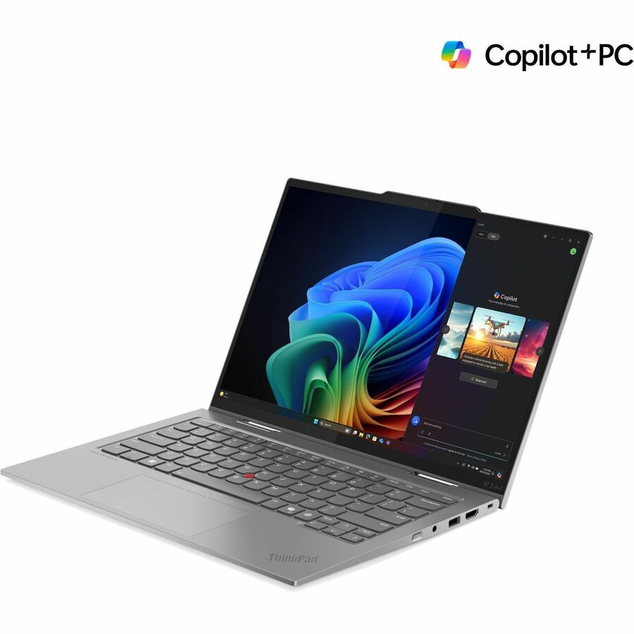 Lenovo Thinkpad X1 Gen 10 21NU0036US 14" Touchscreen Convertible Copilot+ PC 2 in 1 Notebook - WUXGA - Intel Core Ultra 7 268V - Intel Evo Platform - 32 GB - 512 GB SSD - English Keyboard - Gray