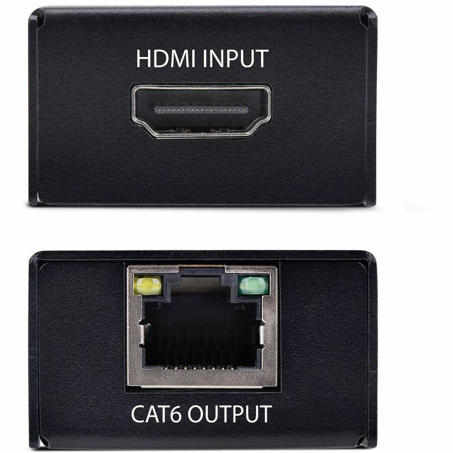 StarTech.com HDMI Extender Over CAT5e/CAT6, 4K 60Hz, Up to 200ft (60m), Transmitter and Receiver Kit, Power Over Cable