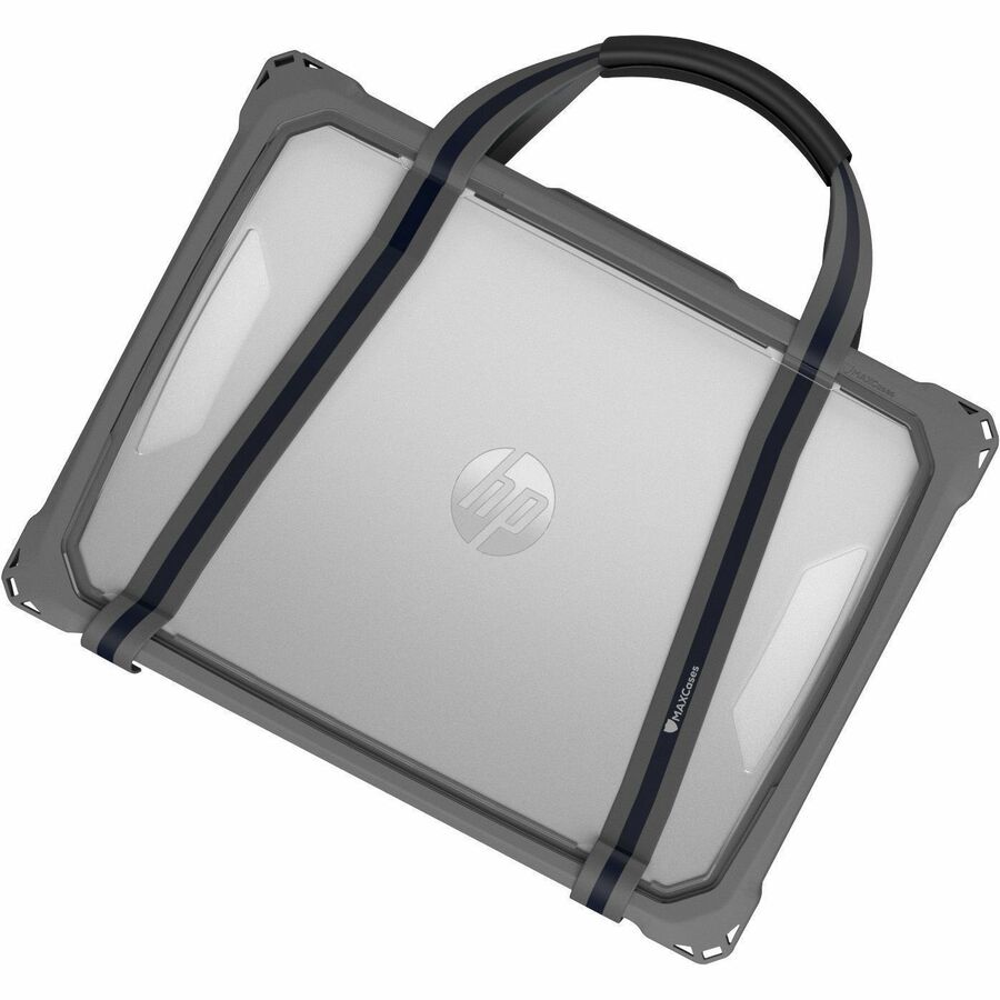 MAXCases Extreme Shell-FL3 Slide Case for HP Fortis G1m Chromebook 11.6" Clamshell (MediaTek Processor) (Grey/Slide-On Top, PC Bottom)