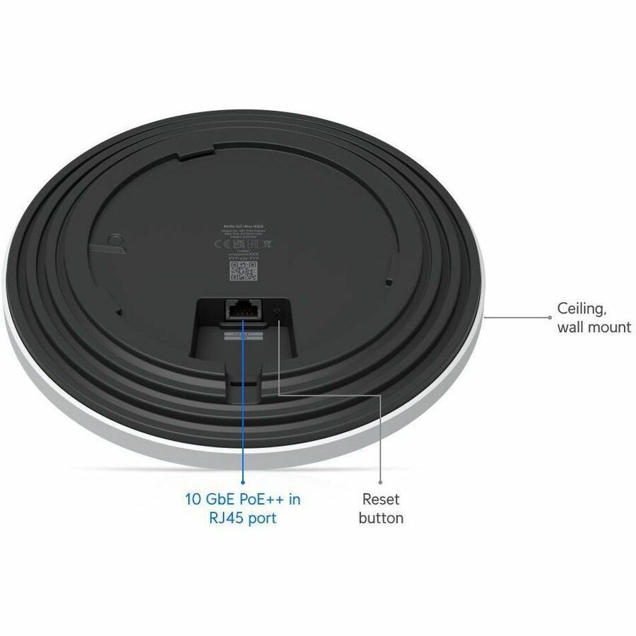 Ubiquiti U7 Pro U7 Pro XGS Tri Band Wi-Fi 7 IEEE 802.11n/ac/ax/be/v/r/k 8.60 Gbit/s Wireless Access Point