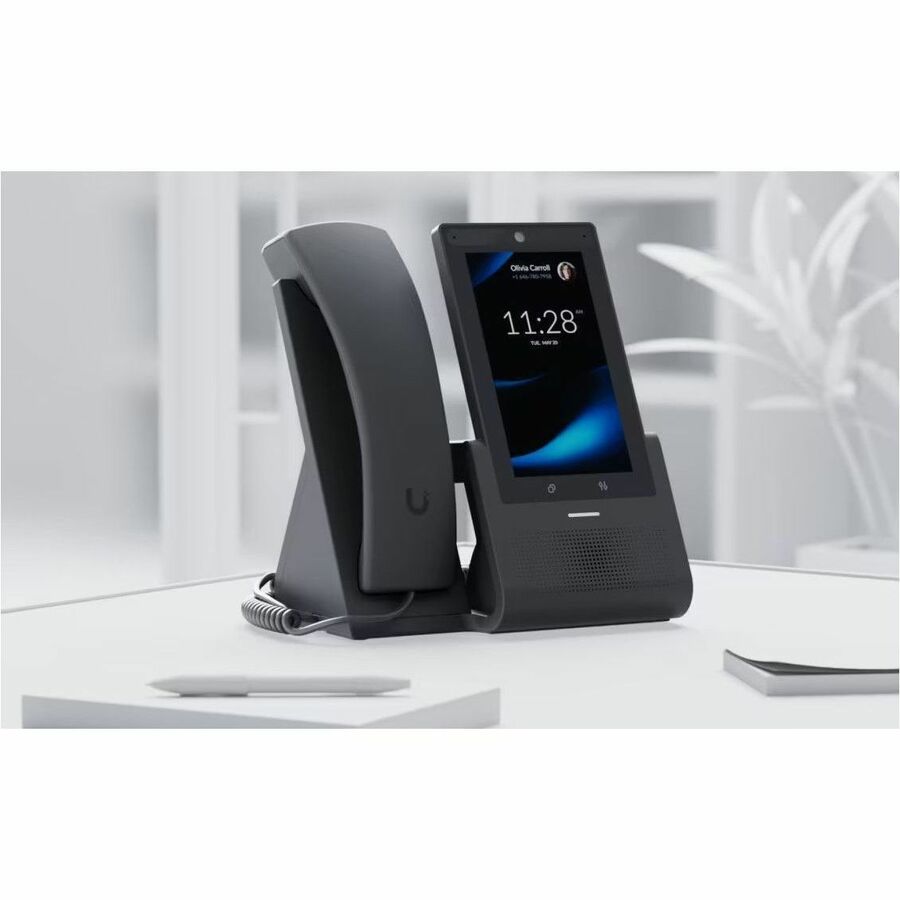 Ubiquiti G3 Touch Pro IP Phone - Corded - Corded - Wi-Fi, Bluetooth - Built-in Camera - Desktop - Black