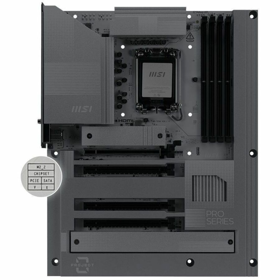 MSI PRO Z890-S WIFI PZ Gaming Desktop Motherboard - Intel Z890 Chipset - Socket LGA-1851 - ATX