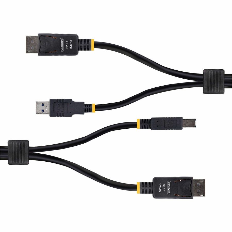 StarTech.com 10ft (3m) DisplayPort and USB 5Gbps KVM Cable, Up to 4K 60Hz, DP and USB Combo Cable for KVM Switch