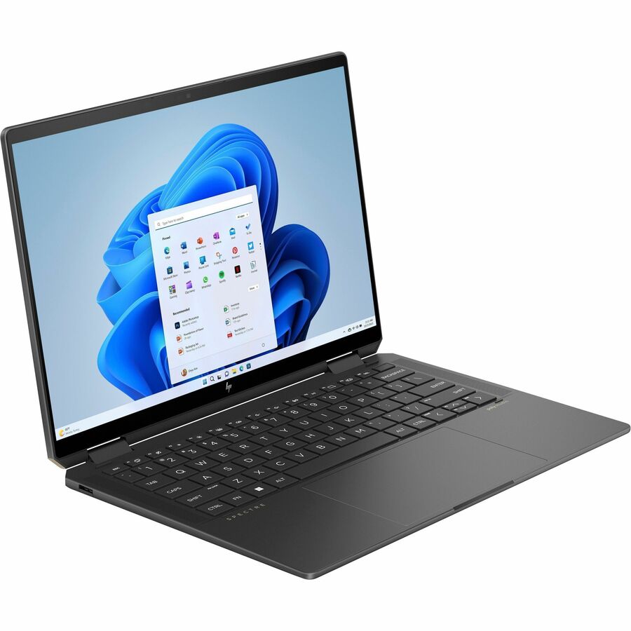 HP Spectre x360 14-eu0000 14-eu0013dx 14" Touchscreen Convertible 2 in 1 Notebook - 2.8K - 120 Hz - Intel Core Ultra 7 155H - Intel Evo Platform - 16 GB - 1 TB SSD - Nightfall Black Aluminum
