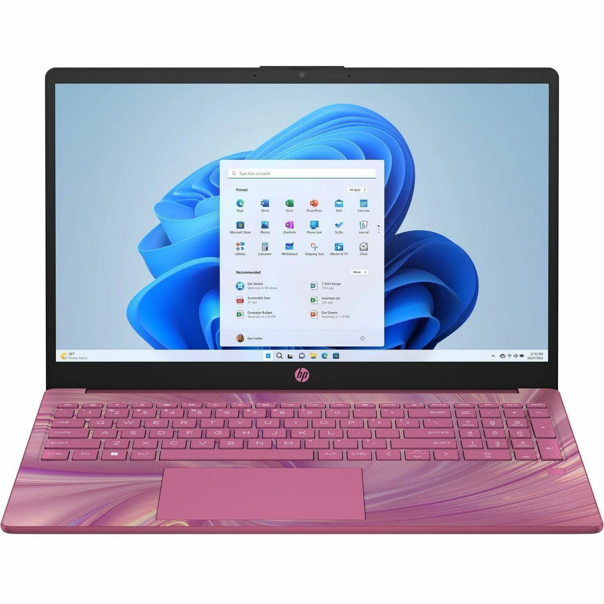 HP 15-fd0000 15-fd0109ds 15.6" Notebook - HD - Intel N-Series N100 - 4 GB - 128 GB Flash Memory - Sunkissed Plum