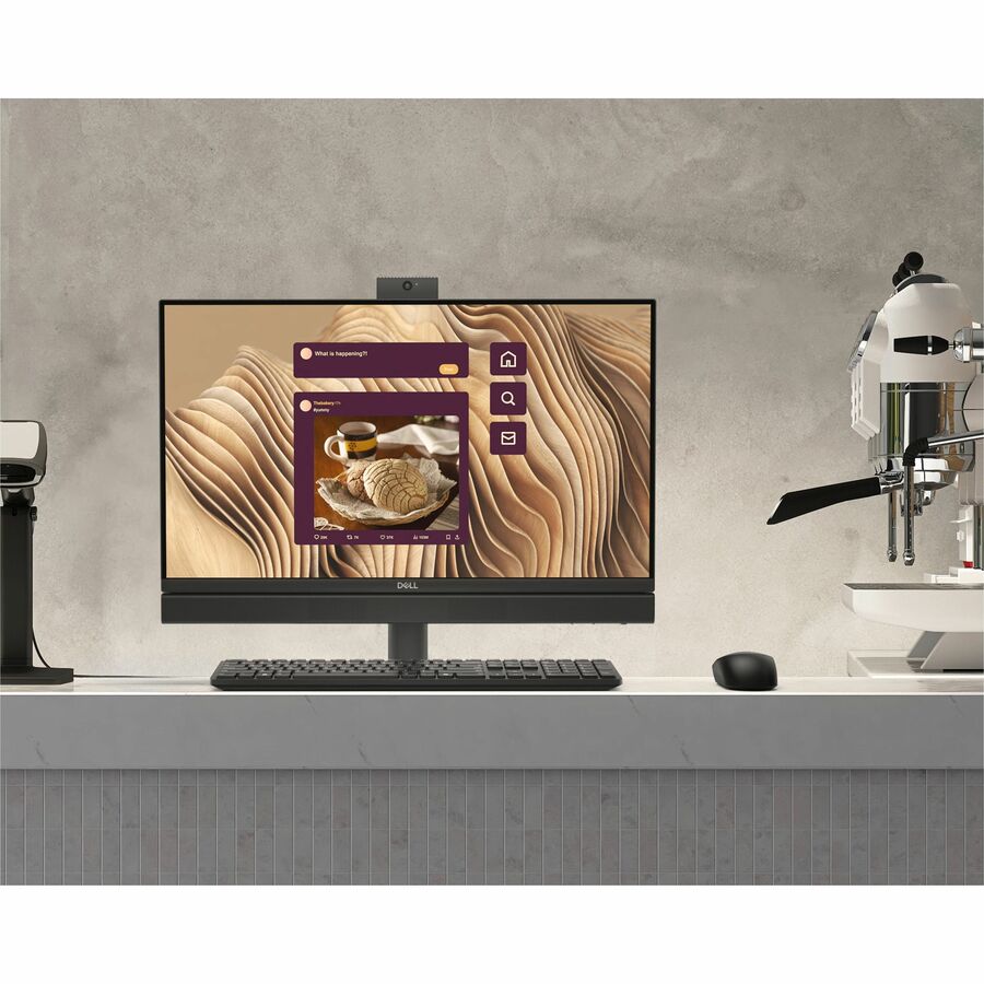 Dell Pro QC24251 All-in-One Computer - Intel Core i5 14th Gen i5-14500T - 8 GB - 256 GB SSD - 23.8" Full HD - Desktop - Dark Gray